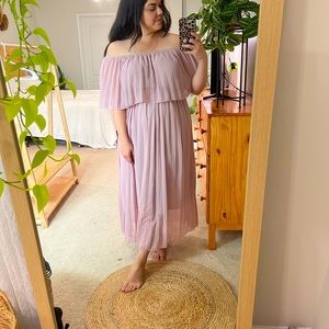 COPY - Shein Mauve Off The Shoulder Formal Dress, size 1X